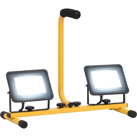 FIMEI Projecteur à LED avec poignée 2x30 W Blanc froid (1/5)
