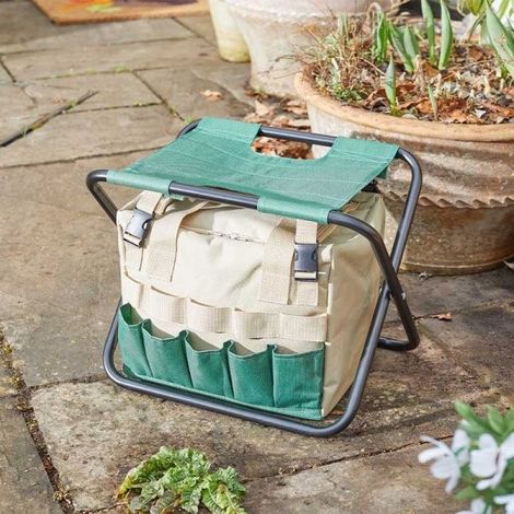 Smart Garden Hobby Seat Canvas Bag Folding Tool Stool Detachable Gardening (1/5)