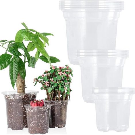 Kit per la coltivazione di piantine, vasi per piante, semina e propagazione, design trasparente, 36 pezzi (1/5)