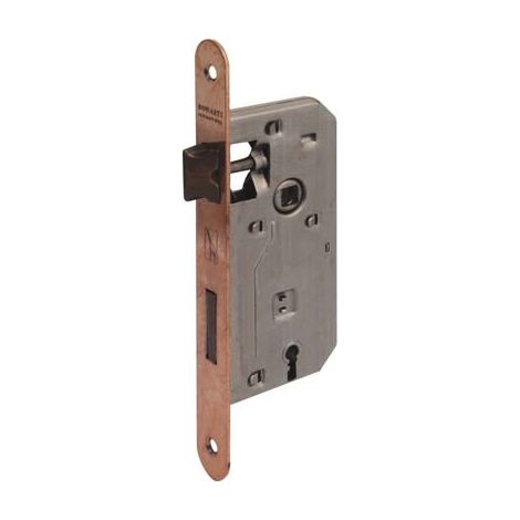 SERRATURA PATENT B.TONDO BRONZATO 042T BONAITI  I.MM 70 F.MM 22 E.MM 35