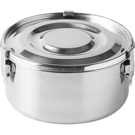 Ensemble de 3 Boîte à pique-nique, Acier inoxydable 304, Étanche, Grande capacité, Pour bureau et voyage (1/5)