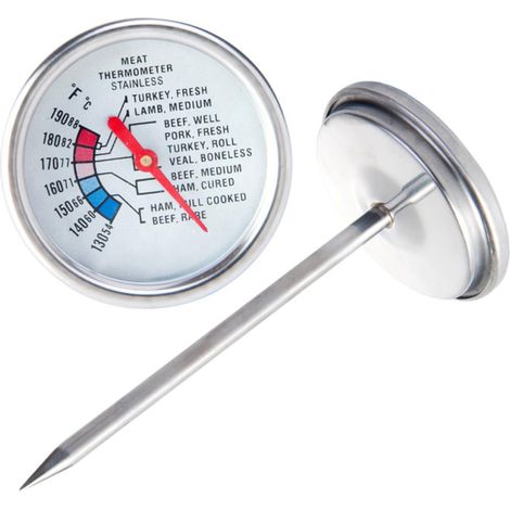 Toyvian Thermomètre Sonde à Viande en Acier Inoxydable sans Odeur (1/5)