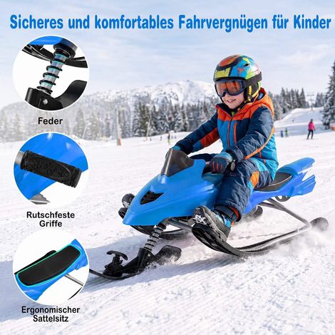 Kids Snow Racer Sled with Brakes & Steering, Ages 6-12 (1/5)