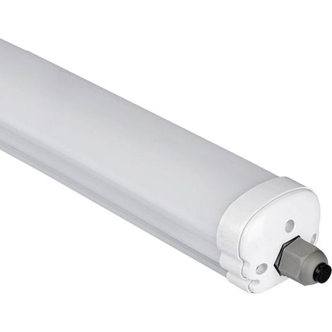 Wannenleuchte Feuchtraum Deckenleuchte Werkstatt Garagen Keller Leuchtstoffröhre, IP65, 36 Watt LED 4320 Lumen 6400K kaltweiß, LxBxT 120x8,6x7cm