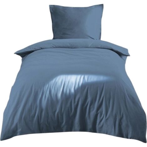 Parure de lit 140 x 200 cm Cocon bleu (1/5)