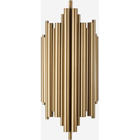 Wandlampe aus goldenem Metall H50 cm - REIS (1/5)