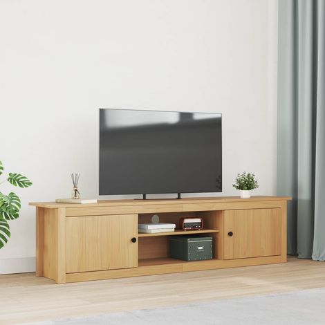 vidaXL  TV Rack  HILL Honey Brown 158 x 40 x 39.5 cm Solid Pine Wood