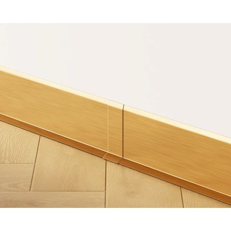 Ilcom giunzione FI per battiscopa F in acciaio inox 60mm x 30mm x 12mm - Oro satinato (1/5)