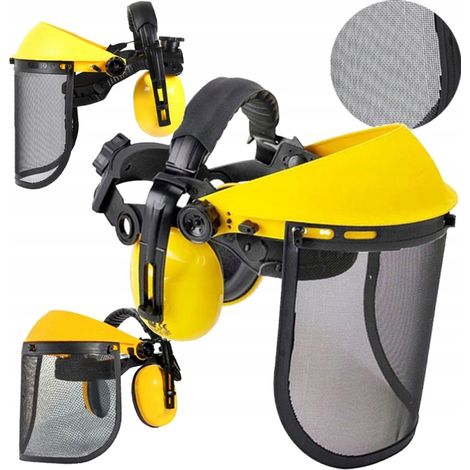 Visiera protettiva in rete con protezione acustica EGY910-1035 (1/4)