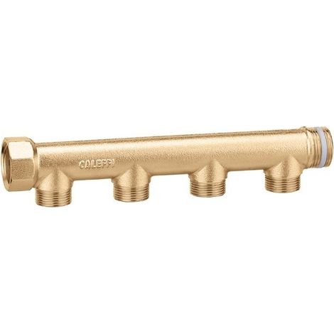 CALEFFI 592 Collettore Semplice Interasse 60 Diam.1.1/4" 4 Derivazioni Diam.1/2"M - 592746