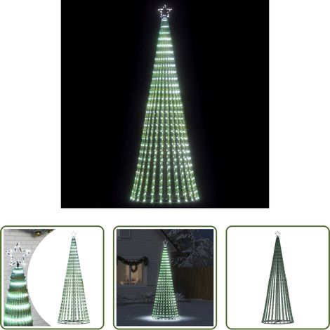 vidaXL Lichterkette -  LED Weihnachtsbaum 475 LEDs Kaltweiß 247 cm