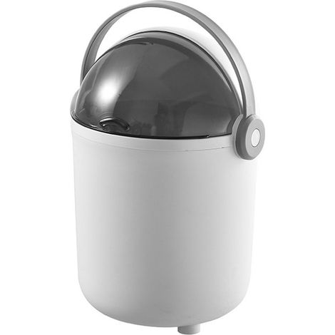 Poubelle de luxe légère de 8 L avec couvercle pour cuisine, salle de bain, salon, chambre (1/5)