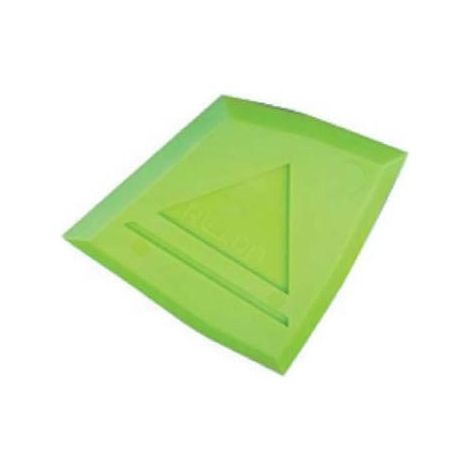 Palette de lissage - Couleur : Vert - Dimensions : 96 x 96 mm - ADLER