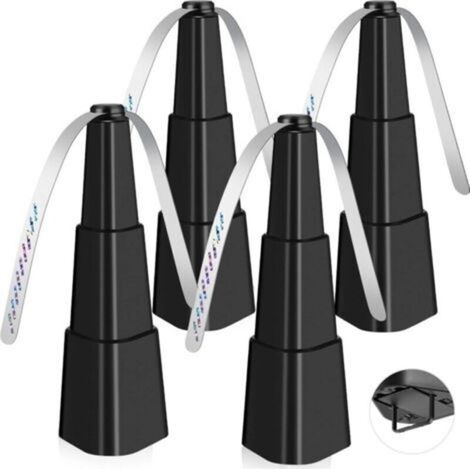 Lot de 4 éventails anti-mouches pour tables – Répulsif contre les mouches pour intérieur et extérieur – Portable et automatique pour pique-nique, restaurant, fête, maison- Crezuo (1/4)