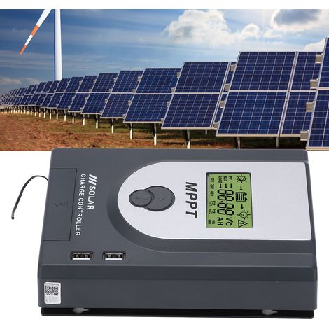 12V/24V 10A MPPT-Solarladeregler für Wohnmobil/Boot mit 2 x 5V USB-Ausgängen (1/5)