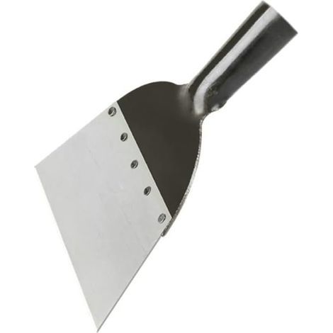 Pala plana multifuncional de acero para limpieza de jardín - Pala para hielo - Herramienta para desherbar - Herramienta para plantar - Herramienta para desherbar (21 x 25,5 x 3,4 cm) (1/5)