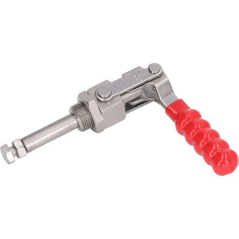 Attache à bascule pousser tirer dégagement rapide acier inox 304 force maintien 136 kg course plongeur (1/5)
