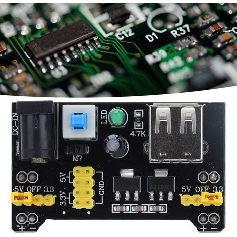 5V/3,3V-Gleichspannungsreglermodul mit zwei Ausgängen für die MB-102-Netzteilplatine (1/5)