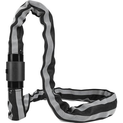 Bicycle chain lock with key, made of reinforced alloy steel, for motorcycles and bicycles. (1/5)