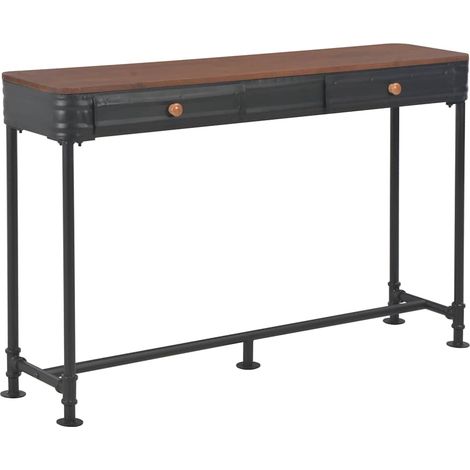 Konsolentisch mit 2 Schubladen 120x30x75 cm Massivholz Tanne