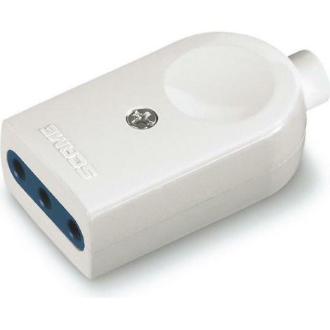 Scame presa con uscita assiale standart blueline 2p+t 10a bianca (1/2)