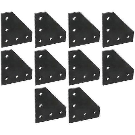 2025 10 pièces 2020 Plaques de jonction en forme de L Support d'angle pour profilé d'extrusion d'aluminium Stabilité améliorée & (1/5)