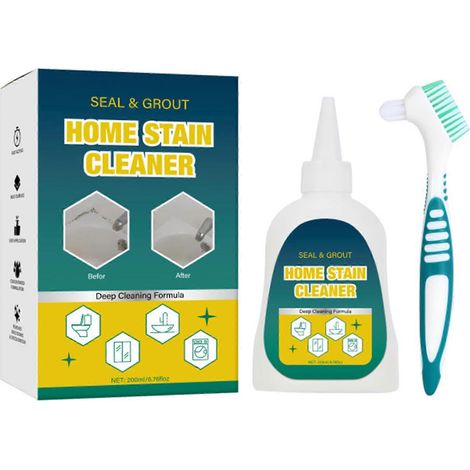Nettoyant pour joints de carrelage contre les taches de calcaire. Élimine sans effort les taches tenaces sur les joints de carrelage. Carrelage d'entrée. (1/4)