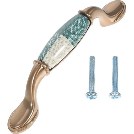 Poignée de Meuble Céramique et Alliage de Zinc Bouton Décoratif pour Placard Armoire Commode Design Moderne Installation Facile Style Nordique Unique (1/5)