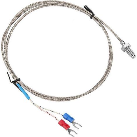 m langes M6 BSW-Schraubgewinde-Temperaturmesssondenkabel vom Typ K (Thermoelement)