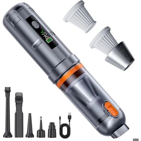 Aspirateur à Main Sans Fil - 100W/18000Pa - 3 vitesses Affichage LED - jusqu 30 Mins - Voiture,Maison,Poils (1/5)