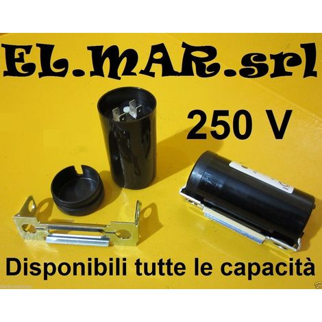 Condensatore 220 / 250V avviamento motore elettrico monofase  80-100 MF