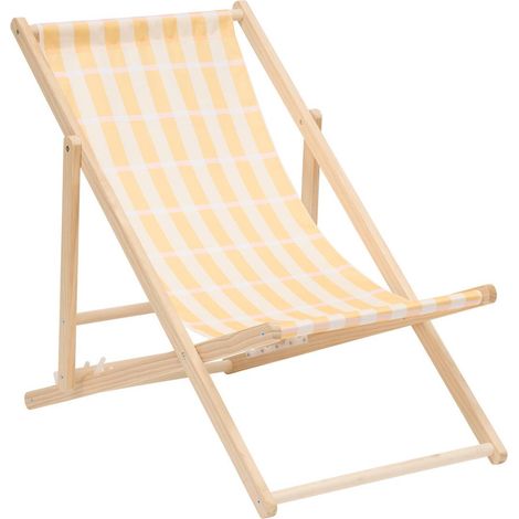 Chilienne de jardin pliable jaune - 5five (1/5)
