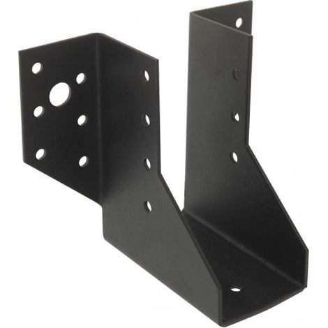 Simpson Strong Tie – Sabot de charpente à ailes extérieures noir 46x77mm – épaisseur 2mm – Pour bois dur – Fixation par vis – Résistant à la corrosion