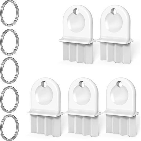 Outil d'ouverture de distributeur de papier toilette à clé, motif gaufré, blanc, lot de 5 (1/5)