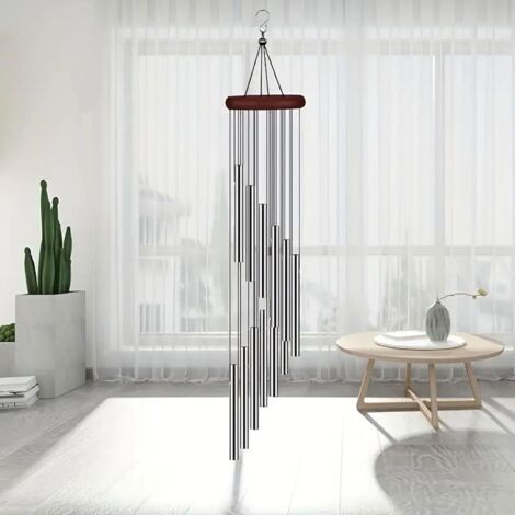 Carillons éoliens pour l'extérieur, carillons en métal suspendus au son cristallin, cadeau décoratif pour la maison, le patio, le jardin, la cour, la chambre, le balcon, la décoration (1/4)