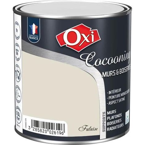 Oxi Pittura acrilica satinata grigio scogli 0,5 litri