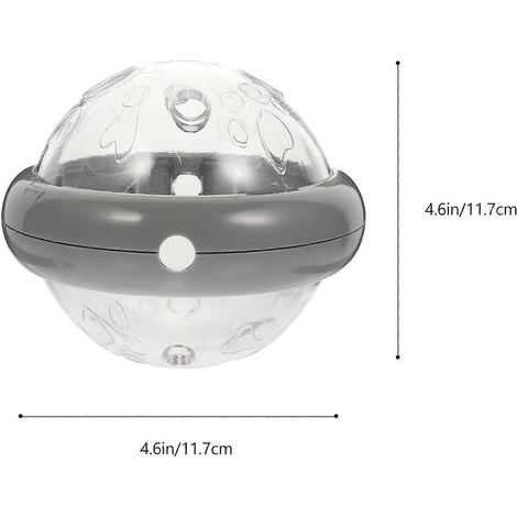Distributeur de croquettes pour chien avec jouet anti-fuite, 1 pièce, gris (1/4)