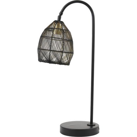 Light & Living - tischlampe - Meya - schwarz - metall - E27 -