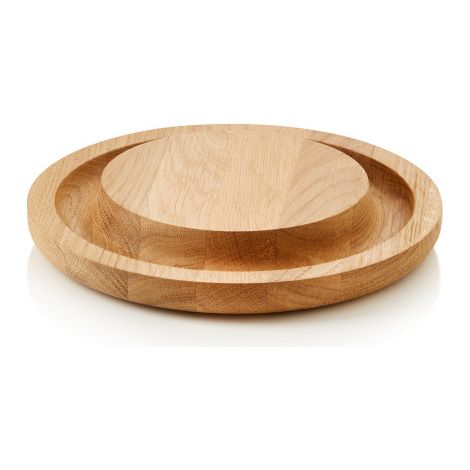 Planche de buffet Ø 20,5 cm H 3 cm bois de chêne PURE - Was Germany