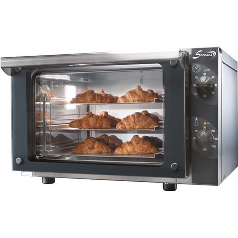Four à convection GN 2/3 ultra compact - 3 niveaux - long. 600 mm - Sofraca