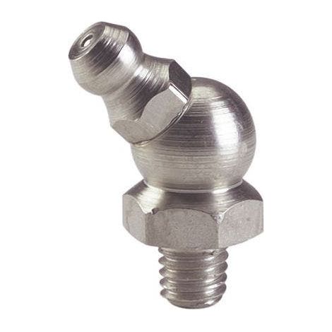 Graisseur hydraulique 6x100 à bec coudé 45° - Algi