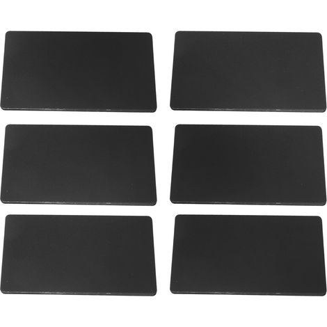 Lot de 50 cartes de visite en aluminium noir, gravées au laser, résistantes à l'eau et à l'usure, pour entreprise.