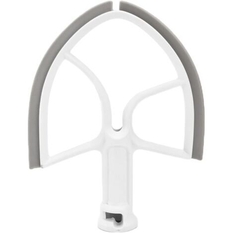 Batteur à Bord Flexible pour Batteur sur Socle à Tête Inclinable pour Mélangeur sur Socle à Bol Relevable 5QT Mélangeur Fouet Remplacement de la Tête de Mélange (1/4)