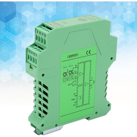 Transmetteur Isolateur de Signal 1 Entrée 1 Sortie Montage Rail Protection Circuit Courant (1/5)