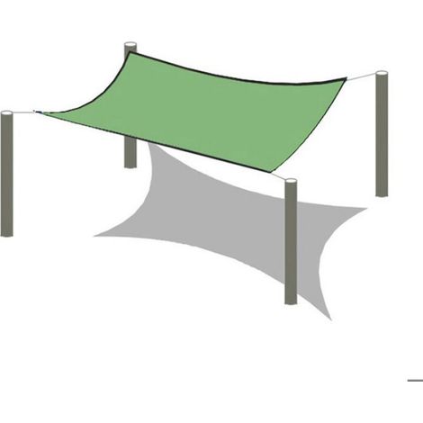 Filet D'ombrage - Polyéthylène Haute Densité - Pour Jardin Serre Piscine - 1 Pièce Vert (1/5)