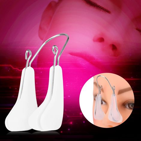 Pince remodelante pour le nez, rehausseur et redresseur, pour nez fins et grands, outil de beauté blanc