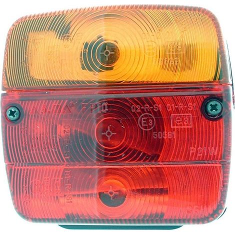 Feu Arrière Gauche Adaptable Avec éclairage De Plaque - L: 110mm, H: 100mm