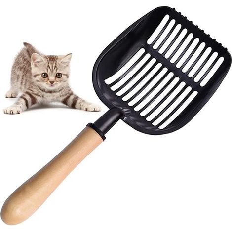 Pala metálica para arena de gatos,pala para arena de gatos,pala grande para arena de gatos (1/5)