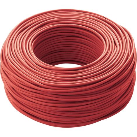 Cavo rosso da 1x2,5mm² - 10mt cordina unipolare fs17 (1/2)