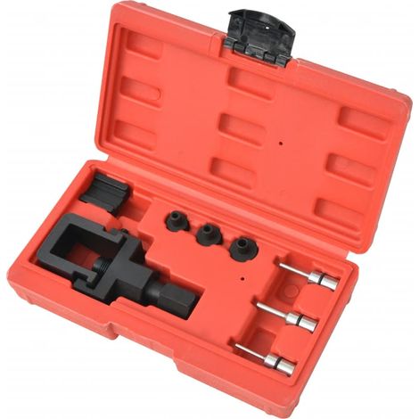 Kit de disjoncteur et de rivetage de chaîne moto 8 pièces (1/4)